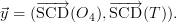 ⃗y = (-S-C→D (O4 ),-S-C→D (T )).
